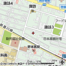 日本車輌諏訪寮Ａ周辺の地図