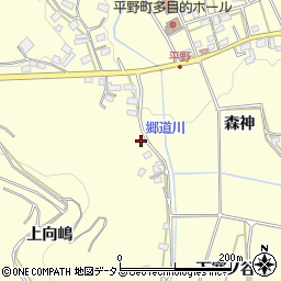 愛知県豊橋市石巻平野町上向嶋周辺の地図