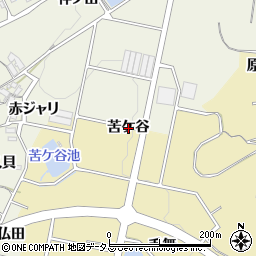 愛知県蒲郡市三谷町（苦ケ谷）周辺の地図