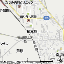 京都府城陽市市辺柿木原周辺の地図