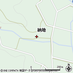 岡山県加賀郡吉備中央町納地897周辺の地図