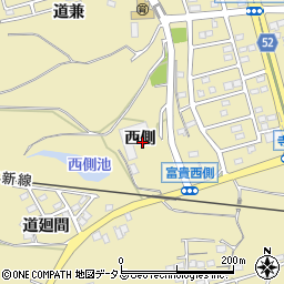愛知県知多郡武豊町冨貴西側周辺の地図