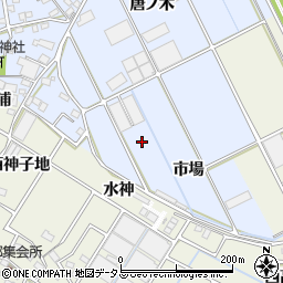 愛知県豊川市二葉町市場周辺の地図