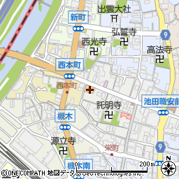 池田中央マンション周辺の地図