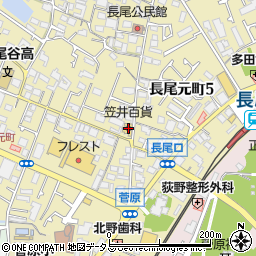 笠井百貨周辺の地図