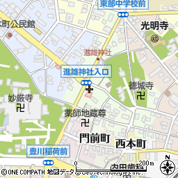 トヨカワ薬局イナリ店周辺の地図