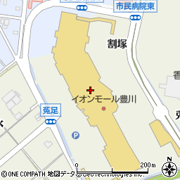 マクドナルドイオンモール豊川店周辺の地図