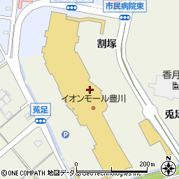 イオンスタイル新豊川周辺の地図