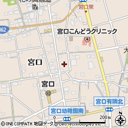 静岡県浜松市浜名区宮口580周辺の地図