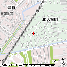 大阪府高槻市北大樋町46周辺の地図