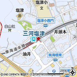 三河塩津駅周辺の地図