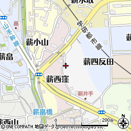 京都府京田辺市薪狭道44周辺の地図