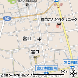 静岡県浜松市浜名区宮口581周辺の地図