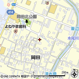 兵庫県姫路市岡田周辺の地図