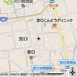 静岡県浜松市浜名区宮口582周辺の地図