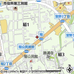 稲田遊園周辺の地図