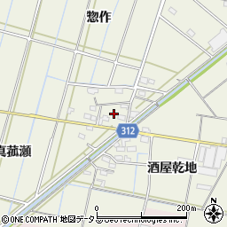 愛知県西尾市市子町真菰瀬23周辺の地図