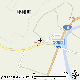 広島県庄原市平和町474周辺の地図