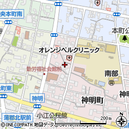 愛知県蒲郡市神明町23-26周辺の地図