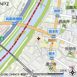 大阪府池田市西本町2-9周辺の地図