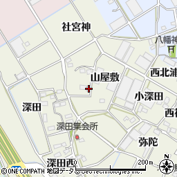 愛知県豊川市三上町山屋敷72周辺の地図
