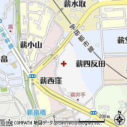 京都府京田辺市薪狭道47周辺の地図