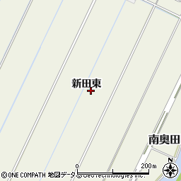 愛知県西尾市南奥田町新田東周辺の地図