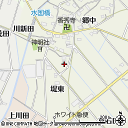 愛知県西尾市八ケ尻町郷中52周辺の地図