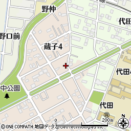 愛知県豊川市蔵子4丁目2周辺の地図