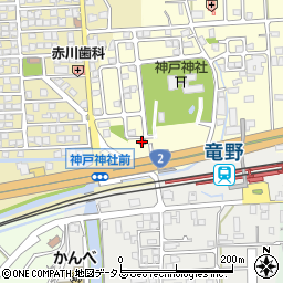 神戸山公民館周辺の地図