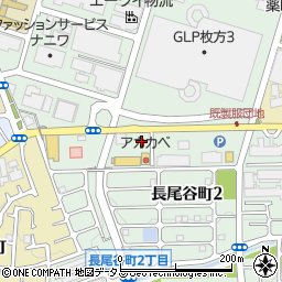 サンディ長尾谷店駐車場周辺の地図