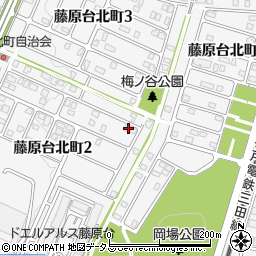 兵庫県神戸市北区藤原台北町2丁目5-21周辺の地図