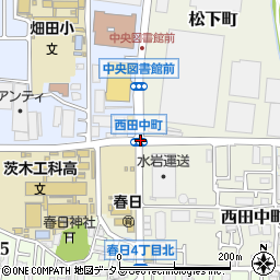 西田中町周辺の地図