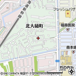 大阪府高槻市北大樋町34周辺の地図