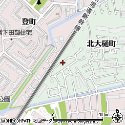 大阪府高槻市北大樋町47周辺の地図