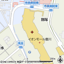ペッパーランチイオンモール豊川店周辺の地図
