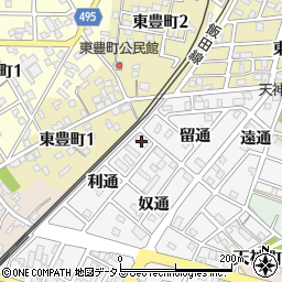 ボヌール豊川町２周辺の地図