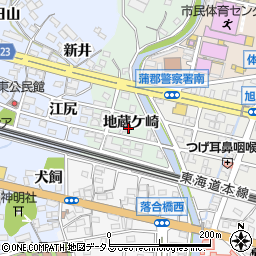 愛知県蒲郡市神ノ郷町地蔵ケ崎周辺の地図