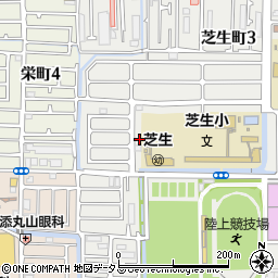 大阪府高槻市芝生町3丁目44周辺の地図