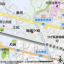 愛知県蒲郡市神ノ郷町（地蔵ケ崎）周辺の地図