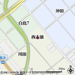 愛知県豊川市白鳥町西古瀬周辺の地図