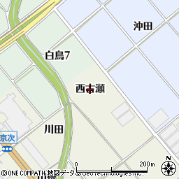 愛知県豊川市白鳥町（西古瀬）周辺の地図