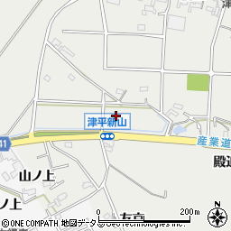 愛知県西尾市吉良町津平新山周辺の地図