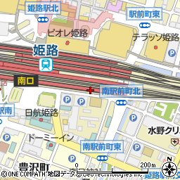 デイリーヤマザキＪＲ姫路駅東口店周辺の地図
