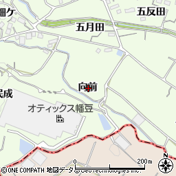 愛知県蒲郡市相楽町向前周辺の地図