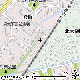 大阪府高槻市登町47-6周辺の地図