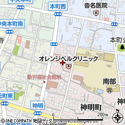 愛知県蒲郡市神明町23周辺の地図