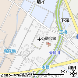 愛知県西尾市吉良町友国（梶洗後）周辺の地図