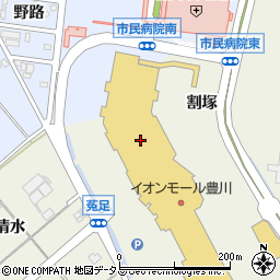 スターバックスコーヒーイオンモール豊川店周辺の地図