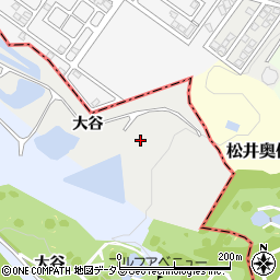 京都府八幡市岩田（大谷）周辺の地図